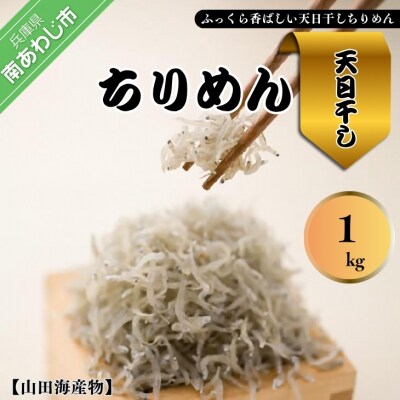 淡路島産 無添加特上品「天日干しちりめん1kg」化粧箱入り