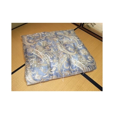 【浅井ふとん店】[抗菌・防ダニ]素朴なコットン敷布団/シングル・ブルー