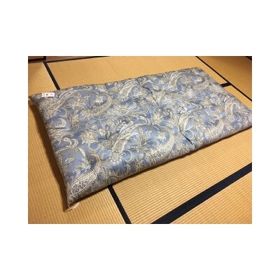 【浅井ふとん店】[抗菌・防ダニ]素朴なコットン敷布団/シングル・ブルー