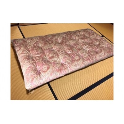 【浅井ふとん店】[抗菌・防ダニ]素朴なコットン敷布団/シングル・ピンク