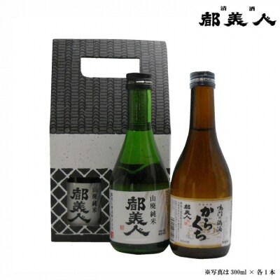 都美人酒造　日本酒 蔵形300ml 2本セット