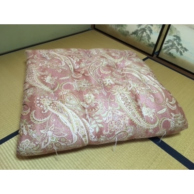 【浅井ふとん店】[抗菌・防ダニ]素朴なコットン敷布団/シングルロング・ピンク