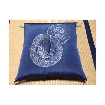 【浅井ふとん店】来客用座布団(八端判)・吉祥紬　10枚組