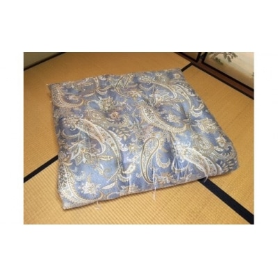 【浅井ふとん店】[抗菌・防ダニ]素朴なコットン敷布団/シングルロング・ブルー