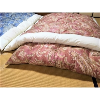 【浅井ふとん店】[抗菌・防ダニ]素朴なコットン掛・敷布団セット/シングル・ピンク