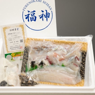 【数量・期間限定】白子付!淡路島3年とらふぐ鍋セット