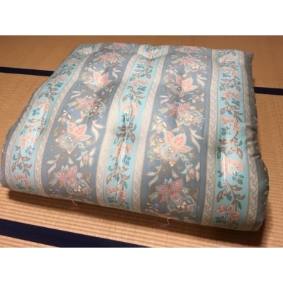 ゴージャスなコットン敷布団【防ダニ】/シングルロング・グリーン