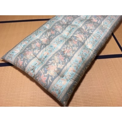 ゴージャスなコットン敷布団【防ダニ】/シングルロング・グリーン