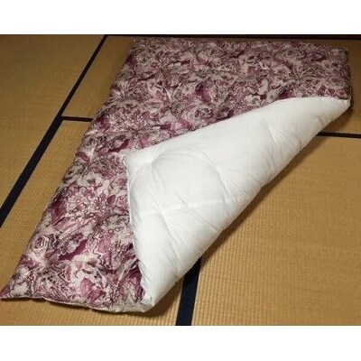 【浅井ふとん店】エレガントなコットン95%掛け布団<抗菌・防ダニ>/シングル・レッド