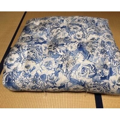 【浅井ふとん店】エレガントなコットン敷布団【抗菌・防ダニ】/シングル・ブルー