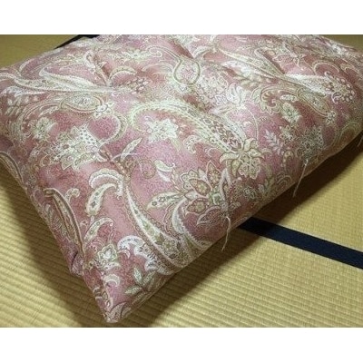 【浅井ふとん店】【抗菌・防ダニ】素朴なコットン敷布団/セミダブル・ピンク