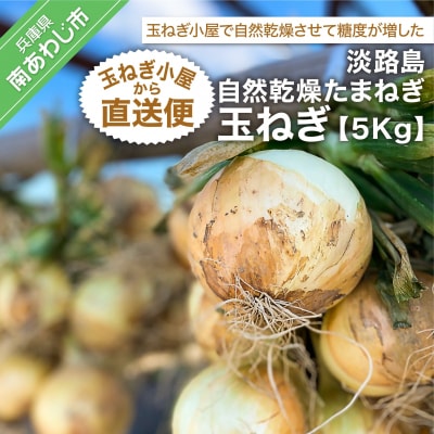 淡路島自然乾燥たまねぎ【玉ねぎ小屋から直送便】玉ねぎ5Kg!