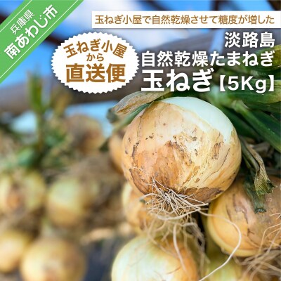 淡路島自然乾燥たまねぎ【玉ねぎ小屋から直送便】玉ねぎ5Kg!