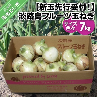 【新玉先行受付・サイズ色々】淡路島フルーツ玉ねぎ7kg　◆配送3月中旬～6月中旬