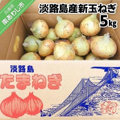 【新玉受付】淡路島産新玉ねぎ5kg　◆配送2月中旬～
