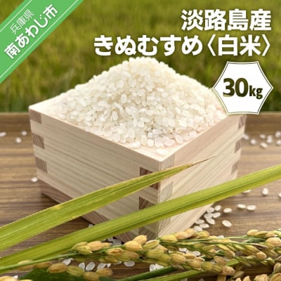 淡路島産きぬむすめ　白米30kg