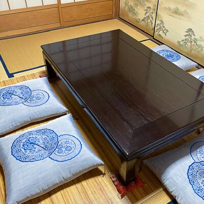【浅井ふとん店】夏用座布団(来客用)・吉祥紬5枚組