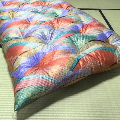 【浅井ふとん店】昭和レトロなコットン掛・敷布団セット/シングル・レッド