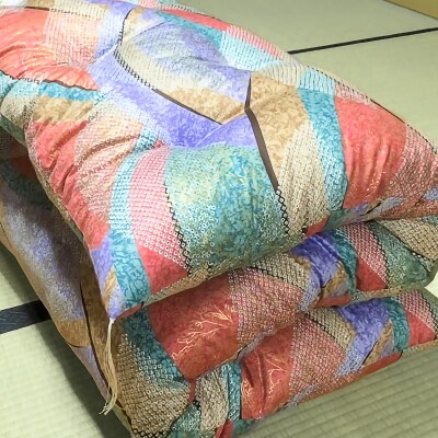 【浅井ふとん店】昭和レトロなコットン敷布団/シングルロング・レッド