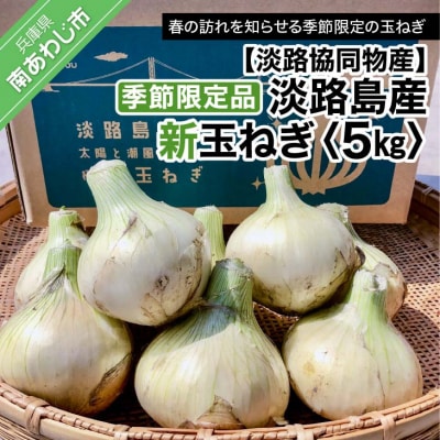 【淡路協同物産】季節限定品 淡路島産新玉ねぎ 5kg ◆配送3月中旬～4月下旬