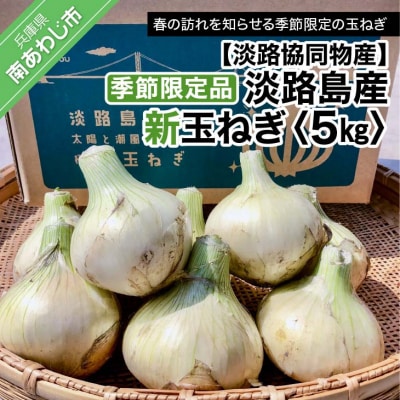 【淡路協同物産】季節限定品 淡路島産新玉ねぎ　5kg ◆配送3月中旬～4月下旬