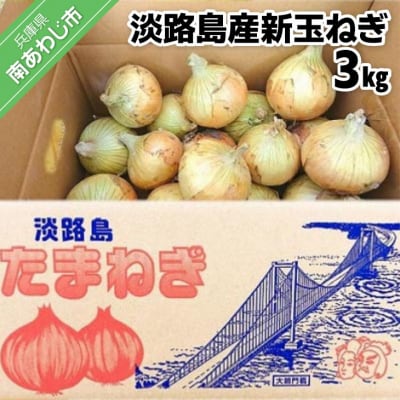 【新玉受付】淡路島産新玉ねぎ 3kg　◆配送2月中旬～