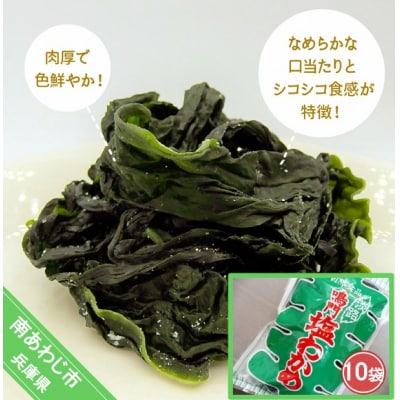 【山田海産物】 肉厚塩わかめ220g×10袋入り