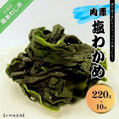 【山田海産物】 肉厚塩わかめ220g×10袋入り