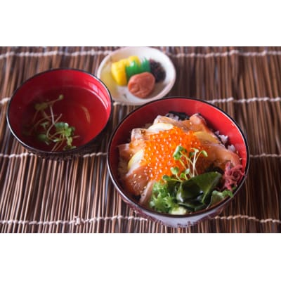 【若男水産】淡路島サクラマスといくらの彩丼(3人前)(60g×3P)