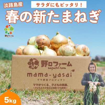 子どもたちが丸ごと食べれる♪春の新たまねぎ5kg　◆配送3月～
