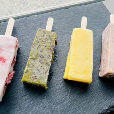 【菓子工房　菓のん】淡路島の小さな和菓子店が作った「くずもちアイス」4本セット