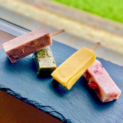 【菓子工房　菓のん】淡路島の素材を使った「くずもちアイス12本入り」
