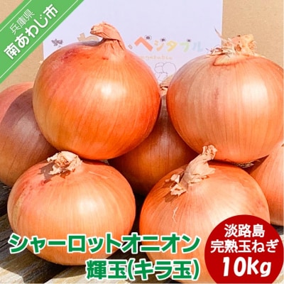 大地の恵み!淡路島の完熟玉ねぎ【シャーロットオニオン　輝玉(キラ玉)】10kg