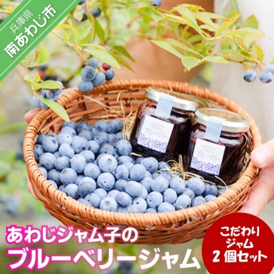 あわじジャム子のこだわりブルーベリージャム2個セット
