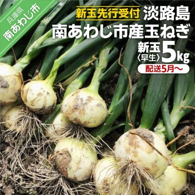 【新玉先行受付】淡路島 南あわじ市産玉ねぎ5kg 早生　◆配送5月～