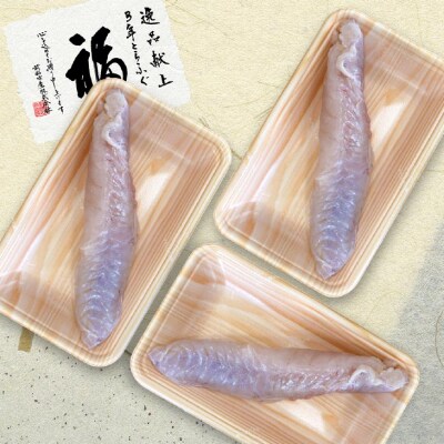 【冷凍】淡路島3年とらふぐ(活上身/片身)3Pセット
