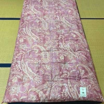 素朴なコットン敷パッド<抗菌・防ダニ>/シングル・レッド