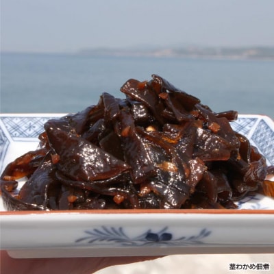 <淡路島のちりめんじゃこ>と<山椒ちりめん>と<茎わかめ佃煮>　