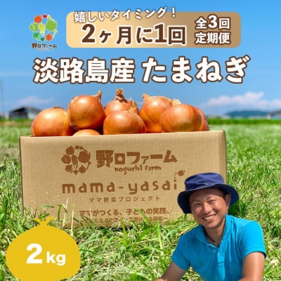 【全3回・2ヶ月に1回定期便】mama-yasai たまねぎ2kg