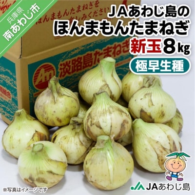 【新玉ねぎ】JAあわじ島のほんまもんたまねぎ【8kg】極早生種　◆発送3月～