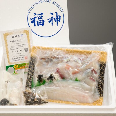 【期間・数量限定!】淡路島3年とらふぐ鍋セット(大)5～6人前