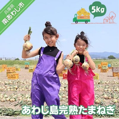 あわじ島完熟たまねぎ　5㎏　◆配送6月～12月下旬