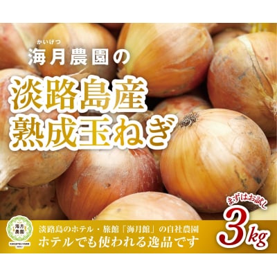 海月館 自社農場栽培!淡路島産 玉ねぎ 3kg