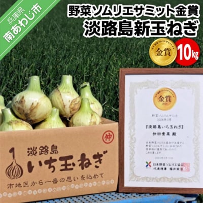 【野菜ソムリエサミット金賞】淡路島新玉ねぎ10kg【仲田青果の淡路島いち玉ねぎ】◆配送3月上旬～5月