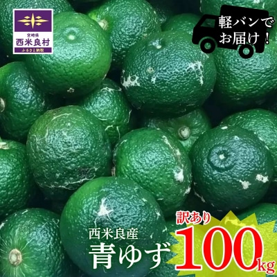【ワケあり】青柚子 100kg! (軽バンでお届け)※8月下旬より発送開始