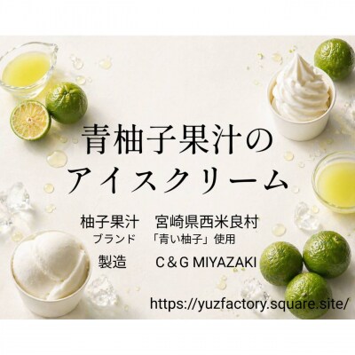 青い柚子 グリーンユズアイス&ソルベ　6個セット