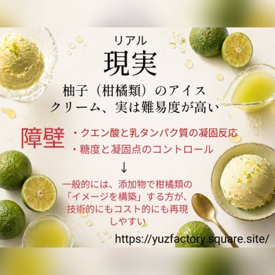 青い柚子 グリーンユズアイス&ソルベ　6個セット