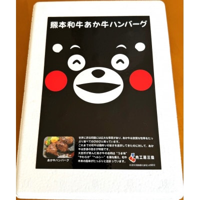 くまモンあか牛ハンバーグセット(あか牛ハンバーグ120g×6個)(山都町)