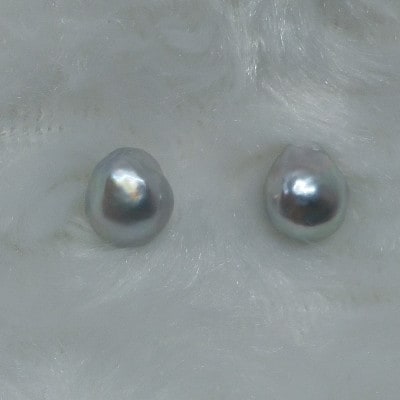 N-59伊勢志摩あこや本真珠ピアス(ナチュラルバロック)L1