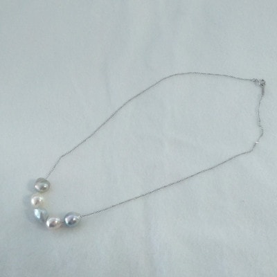 J-101伊勢志摩あこや本真珠ネックレス(5珠バロック)A2